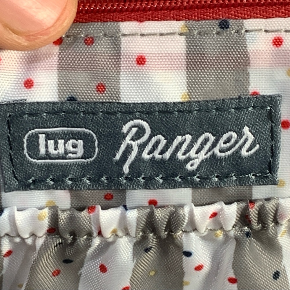 Lug Ranger Crossbody Purse Adjustable Strap Multi Pockets Quilted Bouquet Red - Picture 8 of 16